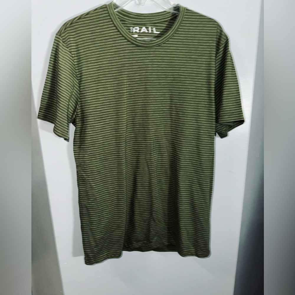 The Rail green striped shirt size medium